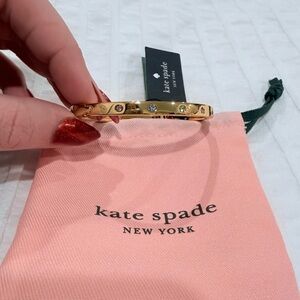 Kate Spade Gold Bracelet with Gem Details